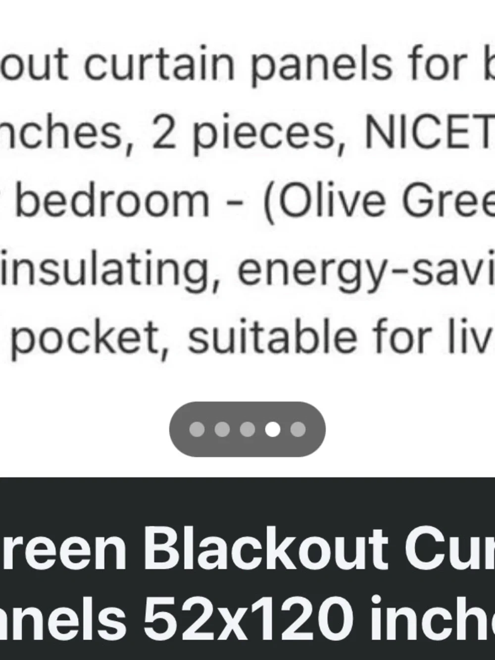 Olive Green Thermal Blackout Curtains - Home Accents